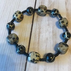 Black and Beige Bracelet